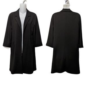 NWT CHOCOLATE USA Black Long Cuffed Blazer M